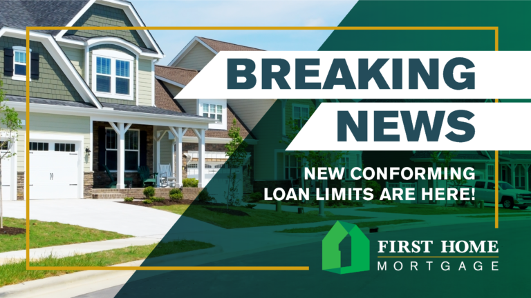 New Conforming Loan Limits Are Here!